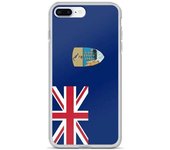 Coque Télephone Drapeau Sainte-Hélène, Ascension et Tristan da Cunha - iPhone 8 Plus