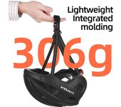 Casco de bicicleta con parabrisas y visera, luz trasera recargable, casco de bicicleta ajustable para blanco