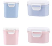 with Scoop Infant Milk Powder Box Portable Newborn Milk Powder Container  Outdoor Pink 400ml