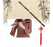 Flauta de bambú amargo enchufable Dizi clave de G nivel de estudio profesional Key of C marrón