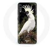 Coque pour Huawei p30 lite Cacatoes Perroquets Blanc sur l'arbre