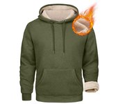 Sudaderas con forro polar para hombre, suéteres básicos, sudaderas cálidas de invierno, sudaderas de polar de gran tamaño para hombre con capucha S negro