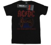 AC/DC Camiseta Canon para chicos que están a punto de rockear 12-13 negro
