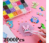 10 colores DIY cuentas de espray de agua cuentas de moda rompecabezas niños juguetes mágicos hechos a mano cuentas artesanías 1000Pcs varios colores