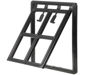 Puerta ventana con mosquitero para mascotas: Entrada para gatos y perros con función antimosquitos S: 24x29cm blanco