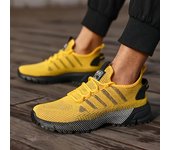 CALZADO DEPORTIVO TRANSPIRABLE Y ANTIDESLIZANTE PARA HOMBRE - Zapatillas casuales de moda de primavera y verano para actividades al aire libre, jogging y entrenamientos en el parque 40 negro