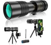 Telescopio monocular portátil de alta definición 300X30 con zoom de alta potencia con trípode y soporte para teléfono para caza y acampada al aire libre