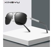 Gafas de sol de pesca polarizadas de conducción cuadradas de moda para hombres y mujeres europeas y americanas SILVER/GRAY/BLACK
