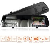 Cámara de salpicadero con espejo DVR para coche de 3,5 pulgadas, Full HD, 1080P, grabación en ciclo, visión trasera, lente doble, DVR para coche, cámara de salpicadero, gran angular, grabación automática, grabadora de conducción Dual cameras