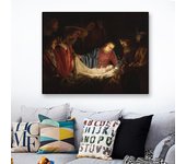 Póster clásico de pintura al óleo del nacimiento de Jesús, niño de Dios, Van Honthorst Caravaggio, pintura en lienzo, regalo cristiano, impresiones artísticas de pared 21x30 No Frame