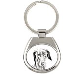 Dobermann, Doberman Pinscher, Dobie - keychain with a dog, keychain with a print, personalized pendant from the Art-Dog brand plata