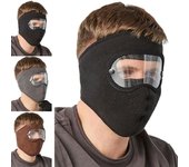 Máscara Térmica De Lana Unisex para Hombres/Mujeres con Gafas Y Gafas Accesorios De Esquí De Invierno Al Aire Libre negro