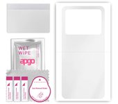 apgo Ultra Clear Protective Skin Sticker for the back compatible with Xiaomi Poco M6 Pro 5G, Wrap Film, Hydrogel Film, Flexible, Soft TPU with positio