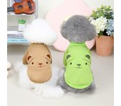 Ropa para perros Otoño e Invierno Nueva ropa para mascotas Teddy Dog Cat Pet Suéter de dos piernas S amarillo