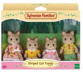 Figuras de acción Sylvanian Families Familia de gatos rayados