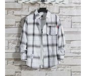 Chaqueta a cuadros de verano para hombre con protección solar, estilo Hong Kong, manga larga, camisa fina y moderna. 4XL