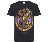 Marvel Avengers Infinity War Camiseta de Thanos Infinity Gauntlet para hombre L negro