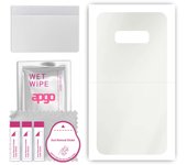 apgo MATTE Protective Skin Sticker for the back compatible with Samsung Galaxy S10e, Wrap Film, Hydrogel Film, Flexible, Soft TPU with positioning lay