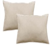 Lot de 2 taies d’oreiller Palace pur coton teint lavé 63 fils/cm² Vent du sud - Palace Lin - Lot de 2 taies d'oreiller 65 x 65 cm