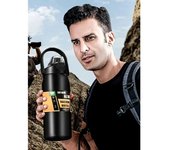Termo portátil con pajita de acero inoxidable 304, taza térmica, vaso para café, taza térmica de acero, taza térmica, vaso para café, acero inoxidable 304 1000-1500ml