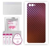 apgo skin sticker film foil vinyl for the BACK compatible with Honor View 10 Honor V10 , scratch-resistant, easy to install - Carbon Chameleon CAKA5