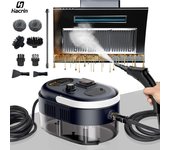 Limpiador a vapor de alta presión, 1500 W, portátil, de alta temperatura, para el hogar, la cocina, el coche, etc. 110V blanco