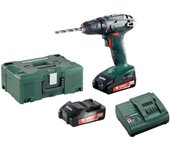 Taladro atornillador - METABO - BS 18 - 18V - 2 baterías 1,5 Ah - Madera - Profesional