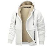 Abrigo de algodón de terciopelo de cordero para hombre, chaqueta superior holgada informal con capucha de terciopelo para deportes de otoño e invierno S