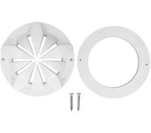 Desagüe principal de piscina de PVC blanco redondo, placa de drenaje para piscina de aguas termales, accesorios para baño y spa