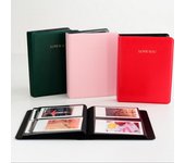 Portafotos para álbum de fotos LOVE YOU con 64 bolsillos para Polaroid Fujifilm Instax Mini rojo