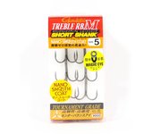 Gamakatsu 68535 Anzuelo triple RB M mango corto Nano Coat tamaño 5 (4502)