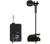 Instrumentos inalámbricos UHF micrófono saxofón micrófono transmisor receptor Set Plug & Play Pick negro