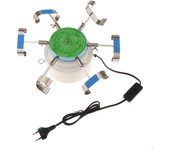 Probador de Relojes Automáticos para 6 Relojes 220V Dispositivo Herramienta de Rotación Remontuar