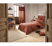 Housse de couette  Gaïa  toutes dimensions  Gaze de Coton  - Gaïa Terracotta - Housse de couette 140 x 200 cm
