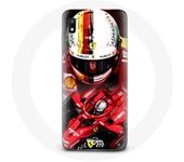Coque pour Samsung Galaxy A10 Formule 1 Sebastian Vettel F1 Rouge