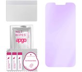 apgo Vidrio protector híbrido Anti-Blue 9H compatible con Apple iPhone 13 Pro Max, nano vidrio flexible, excelente reemplazo para vidrio templado, resistente a rayones