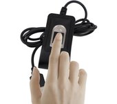 Lector de huellas dactilares USB compacto, escáner, Control de acceso biométrico confiable, sistema de asistencia, Sensor de huellas dactilares negro