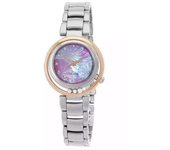 Reloj Citizen L Arcly Eco-Drive EM1114-80Y para mujer, de acero inoxidable con detalles de diamantes y esfera de nácar rosa color rosa