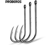 Gancho simple ordinario de acero rico en carbono PRO BEROS con púa 100 unids/bolsa 2#(100pcs/bag)