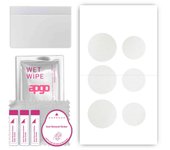 apgo Protective Skin Sticker for the back compatible with Apple AirTag, Wrap Film, Foil, Vinyl - Pattern Matte Transparent