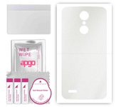 apgo Protective Skin Sticker for the back compatible with LG K8 (2017), Wrap Film, Foil, Vinyl - Pattern Matte Transparent