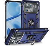 Funda para Xiaomi Mi 11 Ultra con anillo de metal y armadura a prueba de golpes, carcasa trasera con soporte For Mi 11 Ultra verde oscuro