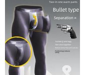 Leggings elásticos ajustados estilo bala para otoño para hombre: Pantalones cálidos para jóvenes