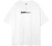 Camiseta E2010 Supreme 2025 de verano, nueva, de algodón de alta calidad, cuello redondo, holgada, de talla grande, para hombre y mujer, para parejas S blanco