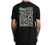 Camiseta con los coches y el tren que juegan los niños en la espalda de papá, regalo retro para papá, camisetas gráficas, talla UE, 100 % algodón, unisex, suave S beige
