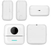 Mini impresora portátil de bolsillo, impresora térmica inalámbrica BT, notas fotográficas, errores, Memo, impresora térmica blanco