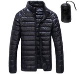 Invierno White Duck Downs Chaqueta Hombres Ultraligero Portátil Parka Abrigo Casual Cálido Cortavientos Thin Outwear M rojo vino