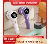 Quitapelusas y afeitadora de telas con pantalla digital recargable Charging Type blanco