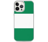 Funda iPhone - Drapeau Nigeria - iPhone 13 Pro Max - Souple - Multicolore - Verticale