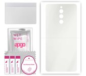 apgo MATTE Protective Skin Sticker for the back compatible with Black Shark Helo, Wrap Film, Hydrogel Film, Flexible, Soft TPU with positioning layer